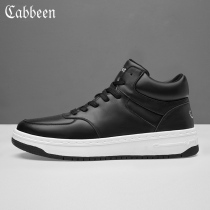 Cabins Bull Leather High Bunch Shoes Men Genuine Leather Winter Men Shoes 2021 New Trend Sports Men Casual Shoes Board Shoes