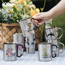 Japan imported yamanjia store moomin stainless steel coffee mug resistant cup warm Cup Female