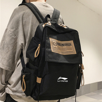 China Li Ning Men and Women Backpack Sports Leisure Large Capacity Single Shoulder Handheld Student Schoolbag Training Fitness