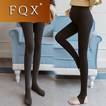 Pregnant woman hit bottom sock autumn winter plus pregnant pants on foot silk stocking with pantyhose womens fall light leg deviner XY1022