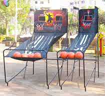 Single double automatic scoring basketball rack basketball machine fun parent-child Competition single double small family home Outdoor