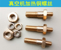  Vacuum machine opening copper screw electric heater Copper clip hair hot wire fastening screw Vacuum machine accessories