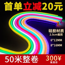 LED light strip silicone 12V low voltage flexible neon light 220V waterproof advertising sign shape to make letter soft light bar