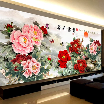 花开富贵十字绣-花开富贵十字绣促销价格、花开富贵十字绣品牌- 淘宝