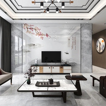 3d light luxury gusset TV background wall bamboo wood fiber integrated wallboard living room Film and Television Wall decorative wall panel atmosphere