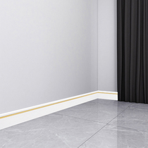 Simple living room Aluminum alloy skirting line Ceramic tile artificial marble foot line black and white corner stone edge