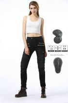 2020 new womens fashion style jeans locomotive anti-drop retro motorcycle cycling casual motorcycle trousers