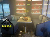 New Chinese table and chairs Tea House Sofa sales place to pick up later Minjuku tea table Restaurant bag compartment Guest Cassette Combo
