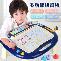 Painting childrens painter table home baby graffiti board artifact magnetic erasable can eliminate children painting children 2