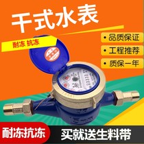 Household Ningbo water meter tap water meter rotary wing type digital dry anti-freeze bad anti-fog 4 points 6 points DN15DN20