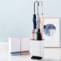 Creative Nordic wind and rain umbrella stand Household living room umbrella storage rack Umbrella tube Floor-to-ceiling umbrella shelf storage bucket