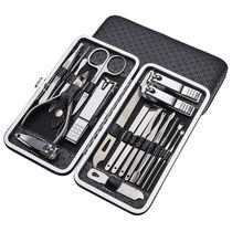 Luxury 19-piece set of stainless steel nail clippers set home nail clippers