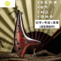 Professional Ocarina 12 holes ac tune beginner small ethnic musical instrument Daquan Portable simple and easy to learn Girls self-study