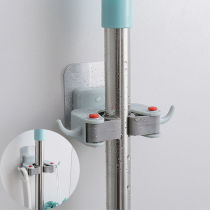 No-Mark Mop Hook-Free Bathroom Shelf Hanging Sweep To Grip Super-Strong No-Mark Wall-mounted Shelving Rack Glued Hook Rack