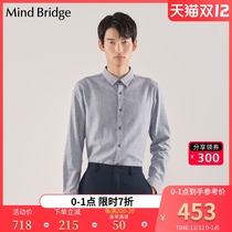 MindBridge Plaid long sleeve shirt casual man 2021 Winter New Products 100 good shirt tide MVWS712E
