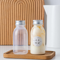 Net celebrity high temperature resistant milk tea bottle sea coconut plastic beverage bottle can be recycled empty bottle Yangzhi manna reused