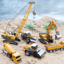 Childrens engineering vehicle toy set excavator excavator big crane tower crane boy alloy simulation drop-resistant model
