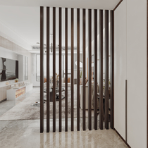 Entry screen partition modern simple living room Chinese imported solid wood grille bedroom porch wooden partition custom