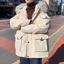 Tooling down jacket men 2021 new short Parker winter coat Tide brand oversize niche original