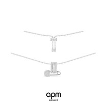 APM Monaco pin small waist necklace Male couple clavicle chain Light luxury niche gift for girlfriend
