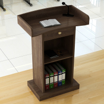 Teachers podium table welcome table catering conference host platform simple style high-end hotel platform customized solid wood