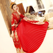 Xiuhe dress bride 2021 new Chinese dress Wedding toast dress Wedding dragon and phoenix coat Xiuhe dress out of the cabinet in winter