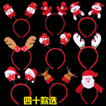 Christmas headband hairpin children gift antlers hair jewelry headgear adult female Christmas snowman elk headband