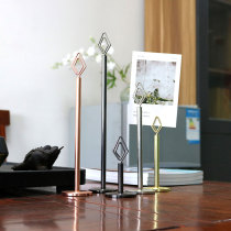 Stainless steel seat card holder for wedding banquet annual meeting