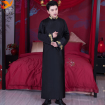 Chinese best mans clothing Xiuhe clothing mens robes wedding performance cross talk performance group clothing Brotherhood