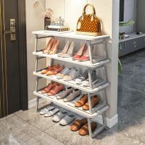 Shoe rack home door strong and durable new 2021 explosions folding storage space free installation simple shoe cabinet