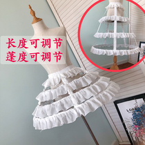 Summer new lolita adjustable length adjustable canopy lolita Birdcage fish bone crotch wind skirt