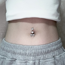 ins tide 1 6mm rod length 10mm new piercing zircon belly navel navel double threaded puncture jewelry