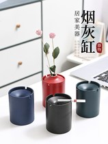 Flying office creative anti-ceramic living room ornaments personality with household cover ashtray car multi-function trend Ash