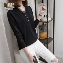 Knitted sweater 2021 New Women autumn and winter large fashion wild loose slim French gentle style top
