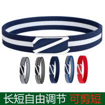 Childrens golf pants belt elastic canvas belt for boys and girls sports leisure belt can be cut short and adjustable