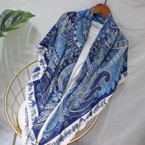 Air quality Dubai Garden 130cm extra large square scarf silk scarf scarf shawl female dual use thin winter thin