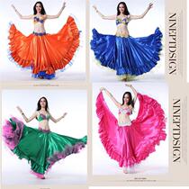 Half-body dress Spain PXA leather bullfight cow dance skirt Belly Dance Dresses Large Hem Skirt Open dance Flamingo