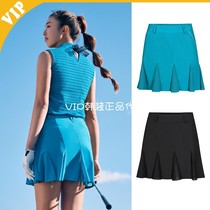 South Korea DESCENTE Disante golf skirt WOMENs 21 summer breathable perspiration A word wave sports short skirt