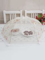 Table buckle cover food table summer cover large fly net anti mosquito round gauze umbrella folding Bowl photo