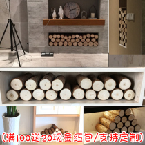 Solid wood fence wood ornaments round wood chips wood stakes fireplace decoration wood logs wedding decoration tree piles
