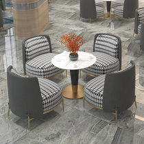 Light Extravaganza to negotiate table and chairs Combined Nordic business clubhouse Hotel Beauty Parlour Hospitality Area Reception Small Round Table