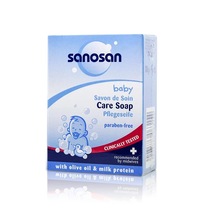 German Sanosan baby cleansing soap Baby childrens soap Wash face wash hand wash Bath soap moisturize skin care clean