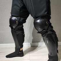 Muyutang HEMA short soldier swordsmanship calf plate guard steel sword protective nylon protective gear