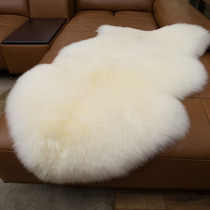 Australian pure wool carpet Bedroom wool sofa mat European-style bay window mat Bedside carpet Fur integrated sheepskin mat