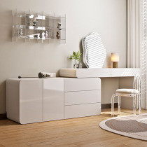 Cream wind modern minimal dresser collection cabinet Red in wind light luxury bedroom makeup bench