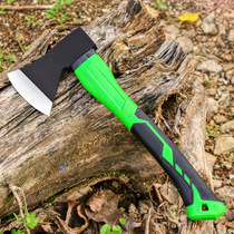 Household wood chopping artifact axe Stainless steel All-steel woodworking axe Large Kaishan tomahawk outdoor wood chopping tools