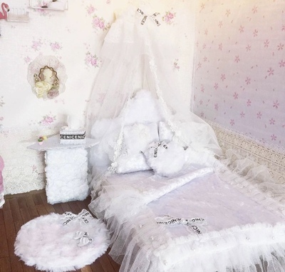 taobao agent Retro slippers for princess, cotton furniture, bedding, 30cm