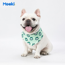 mookipet dog saliva towel small medium and large dog cat bib ornaments Teddy triangle towel bib cute