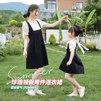 Pro-child dress dress Children 2022 Summer clothes new online red dress Fashion foreign air female dress with dress surges