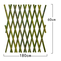 Anti-corrosion bamboo fence plastic grid climbing vines fake flower fence Shan imitation rotten wood fence inserted into the ground garden fence courtyard